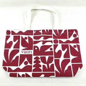 Vuori Limited Edition Cotton Canvas Tote Bag Red White Cody Hudson Holiday 2025